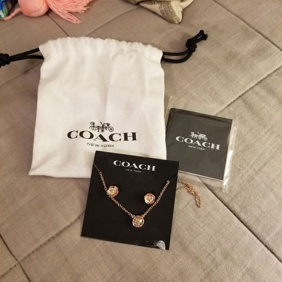 Coach Accessories - Coach necklace and earings set